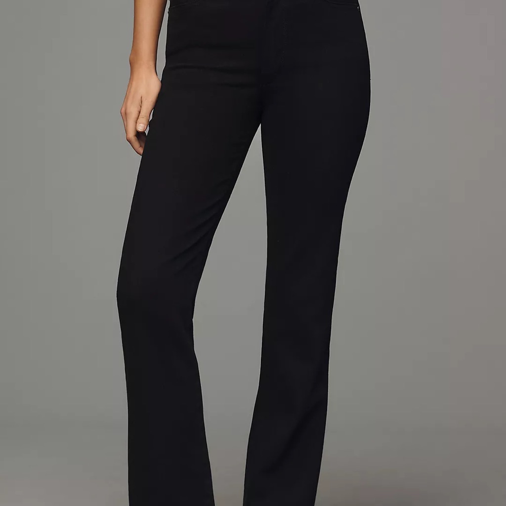 Dl1961 Anthropologie Women's Black Straight Leg Jeans